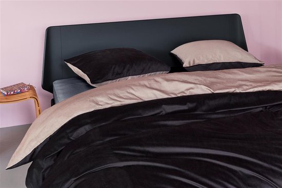 Beddinghouse Dutch Design Astro housse de couette - Plain - Lits-Jumeaux - 240x200/220 - Black