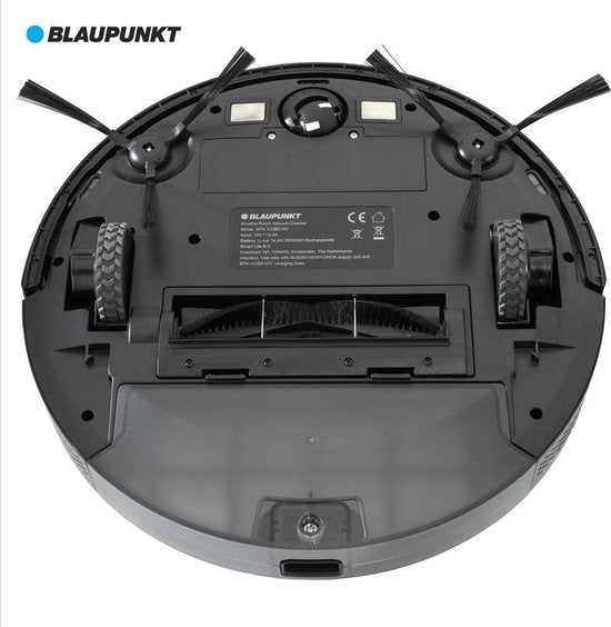Aspirateur robot - Blaupunkt Bluebot XVAC - Avec station de charge - Navigation gyroscopique - Avec fonction de nettoyage grâce au module de nettoyage disponible séparément