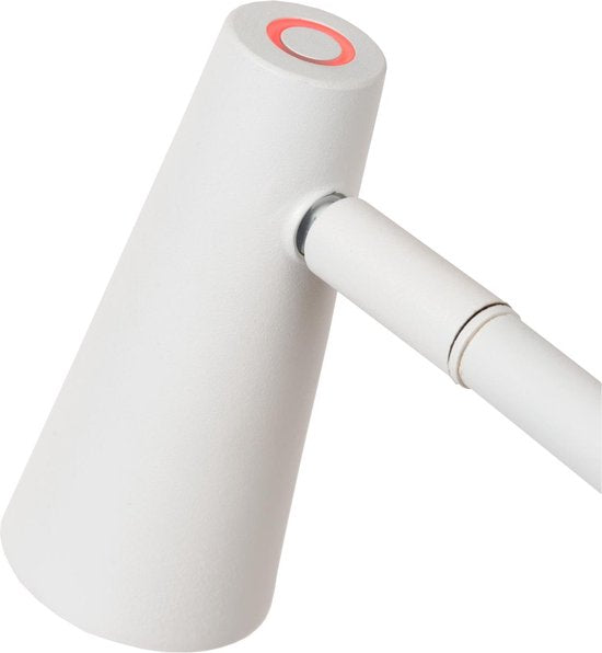 Lucide STIRLING - Lampadaire rechargeable - Batterie - LED à 3 niveaux de réglage de l'intensité - 1x3 W 2700 K - Blanc