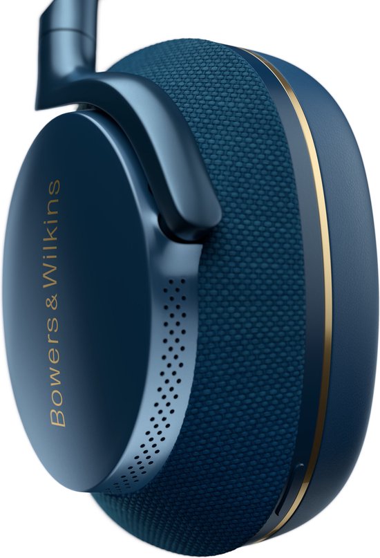 Casque sans fil circum-auriculaire à réduction de bruit Bowers & Wilkins Px7 S2, Bluetooth 5.0, 30 h d'autonomie, recharge rapide, son cristallin - Bleu