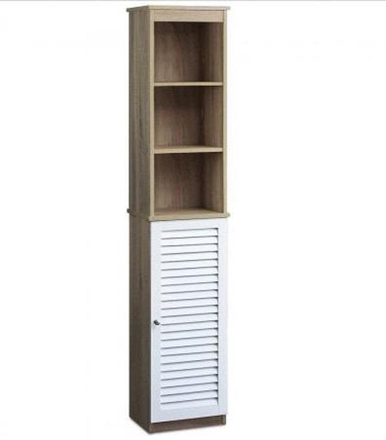 Armoire de salle de bains Casaria avec 6 √©tag√®res 34 x 26 x 170 cm