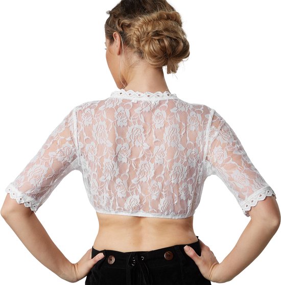 Dressforfun Dirndl blouse Heidi XL - déguisement costume halloween déguisement fête de carnaval déguisement fête de carnaval - 303078