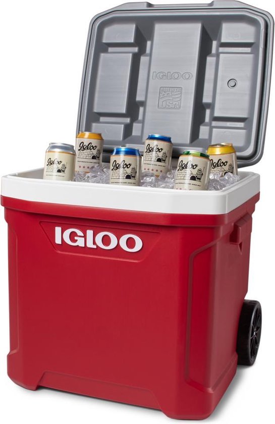 Igloo Latitude 60 Roller - Glacière à roulettes - 56 litres - Rouge