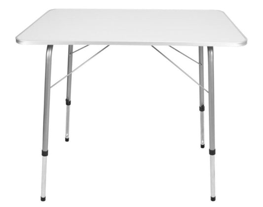 Table de camping - Garten - Table pliable - Table de jardin réglable - 80x60x69cm - Blanche