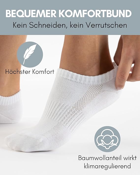 Heroic 10 paires de chaussettes d'entraînement de qualité supérieure pour hommes et femmes - Ensemble de chaussettes courtes en coton peigné - Taille 39-42