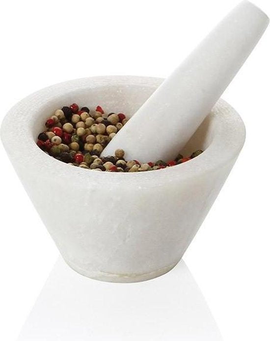 Mortier Boska Spicy - pour épices - Marbre - Blanc - ⌀ 10 cm