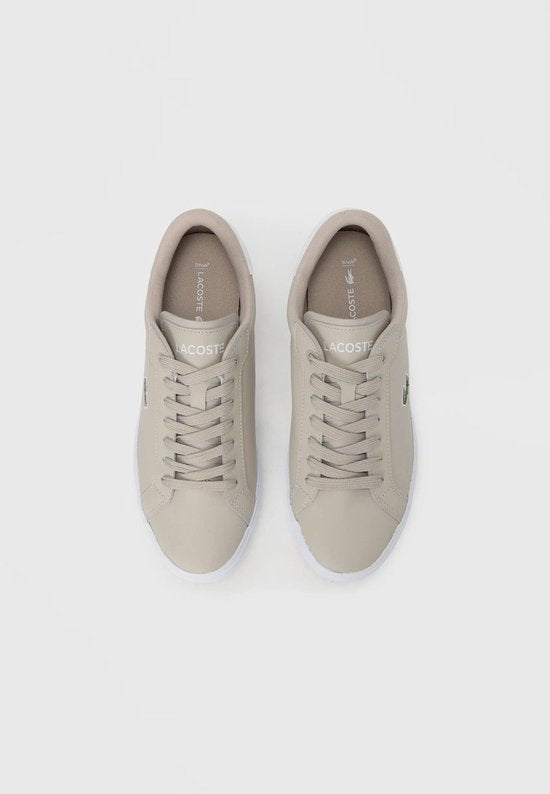 Baskets Lacoste POWERCOURT 126 1 SMA GRY/WHT pour homme - Taille 40 - gris-blanc