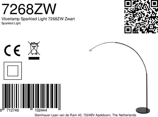 Lampadaire Steinhauer Gramineus - Noir