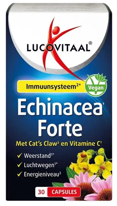 Lucovitaal Echinacea Forte à la griffe de chat, 30 gélules