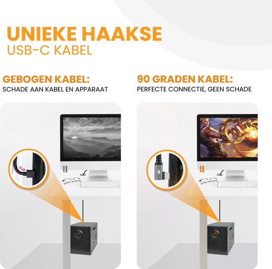 Drivv. Câble USB vers USB C - Crochet - Modèle 2024 - Câble de données et de charge USB C - Charge rapide / Charge rapide - 1 mètre court - Convient à Samsung, iPhone 15 et autres - Gris