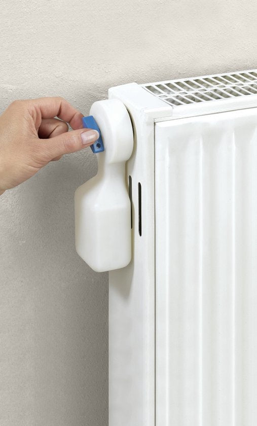Purgeur de radiateur WENKO avec bac de récupération - Purgeur de radiateur universel - Purgeur manuel