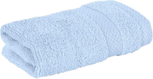 Vitality Pur - Serviettes Collection Sofia - Set de serviettes 50x90 - 100% Coton - Bleu - 4 pièces