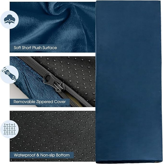 Coast matelas de camping - pliable - matelas de couchage - imperméable - sac de voyage - 183 x 62,5 x 6,5 cm - bleu