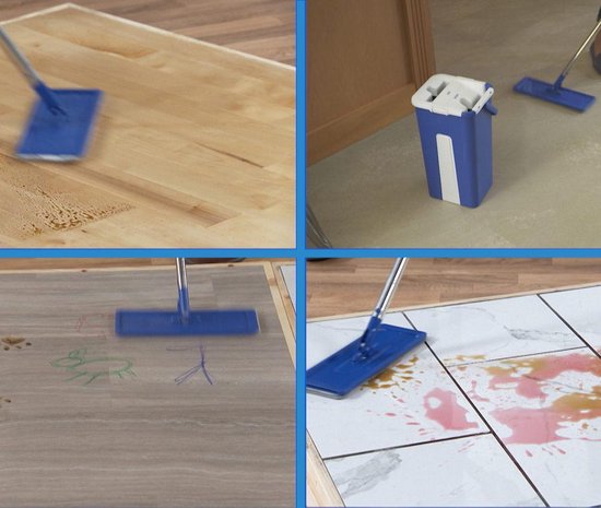 Livington Touchless Mop XXL – balai à franges autonettoyant – aide ménagère 2019 – grande capacité de 7 litres – système de lavage automatique – balai à franges pivotant à 360 degrés – nettoyage des sols – facile à nettoyer