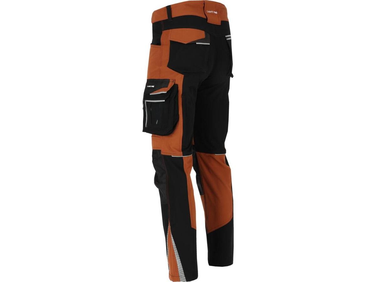 Pantalon de travail Lahti Stretch - Marron-Noir - taille M