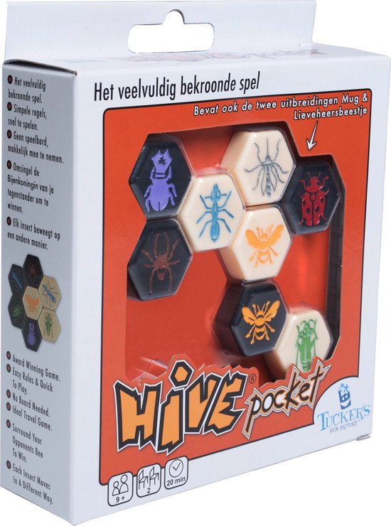 Jeu de voyage Hive - Jeu de poche - Extensions « Moustique » et « Coccinelle » incluses