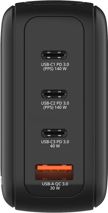 Chargeur Verbatim Mini GaN 140 W avec écran