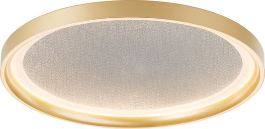 Brilliant Quito - Plafonnier - LED 30W - 42cm - Design or - Effet pailleté - gradation à 3 niveaux
