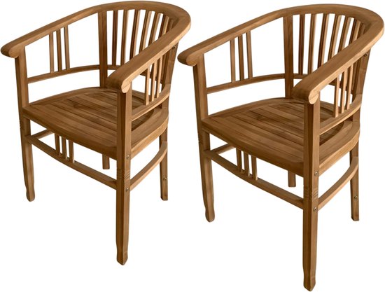 Chaises de jardin AXI Talia en teck – Chaises de jardin en bois – Lot de 2 – 100 % teck – Capacité de charge de 180 kg – Jardin, terrasse ou balcon