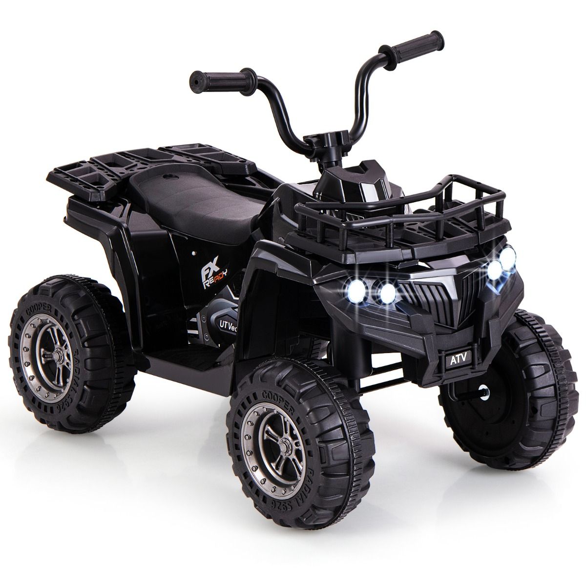 Quad électrique pour enfants Coast - avec lecteur MP3 - marche avant et arrière - noir