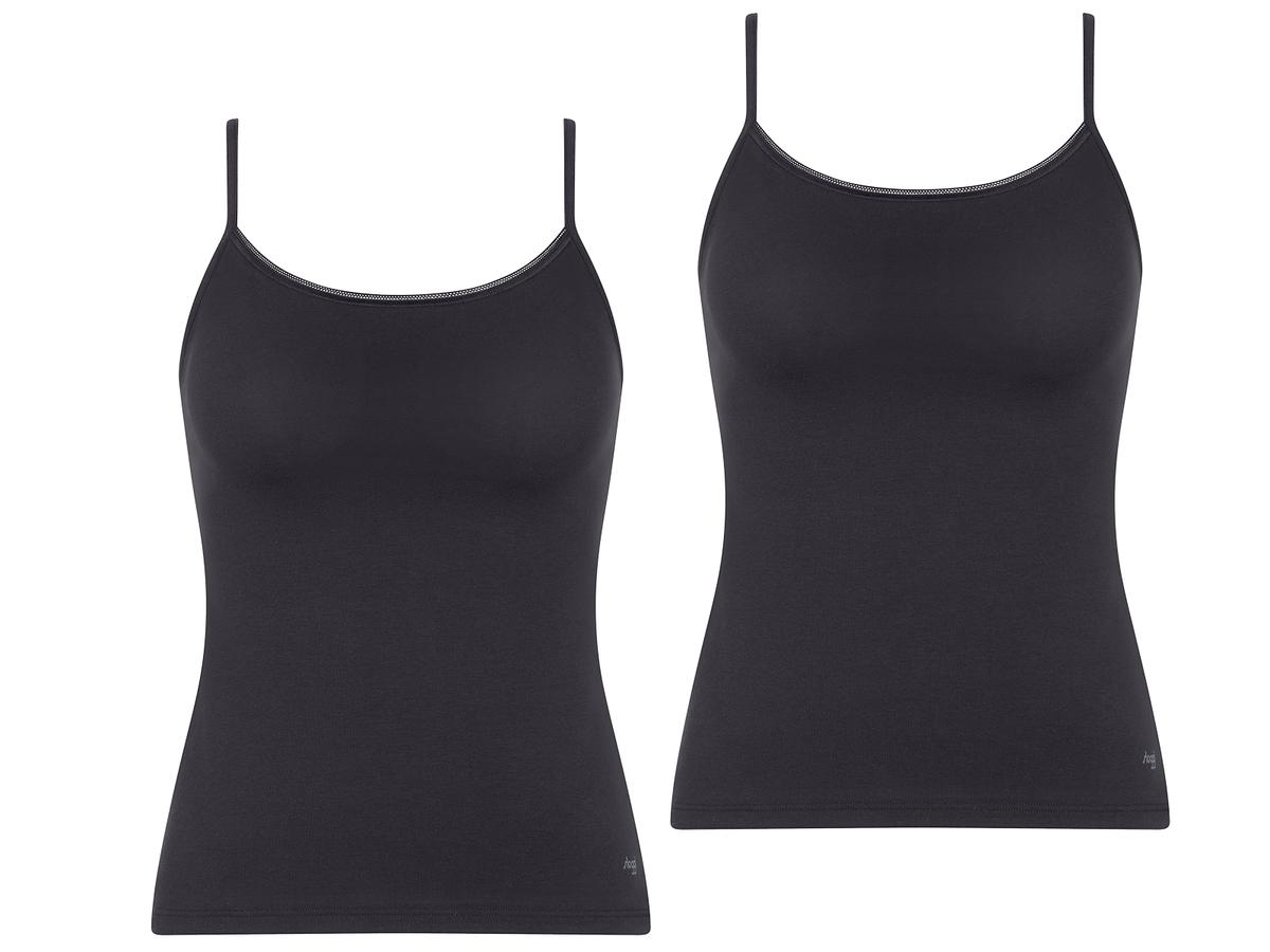 Sloggi Pure Comfort H, haut à bretelles fines - Noir - taille XS