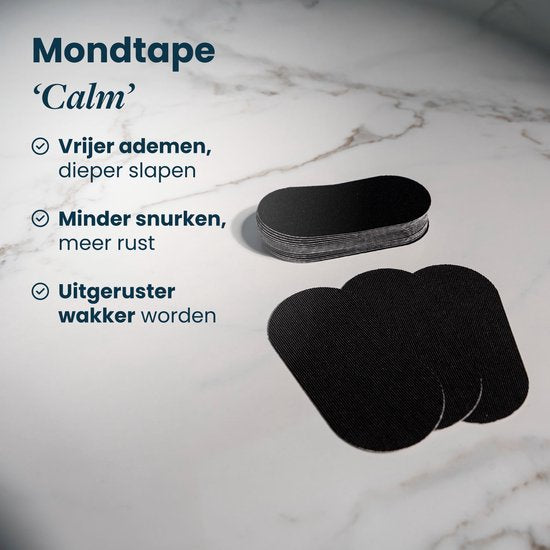 DreamCare Bande adhésive buccale Calm - Anti-ronflement - Bande adhésive buccale - Ronflement - Bande adhésive buccale - Sommeil - Doux pour la peau - 60 pièces