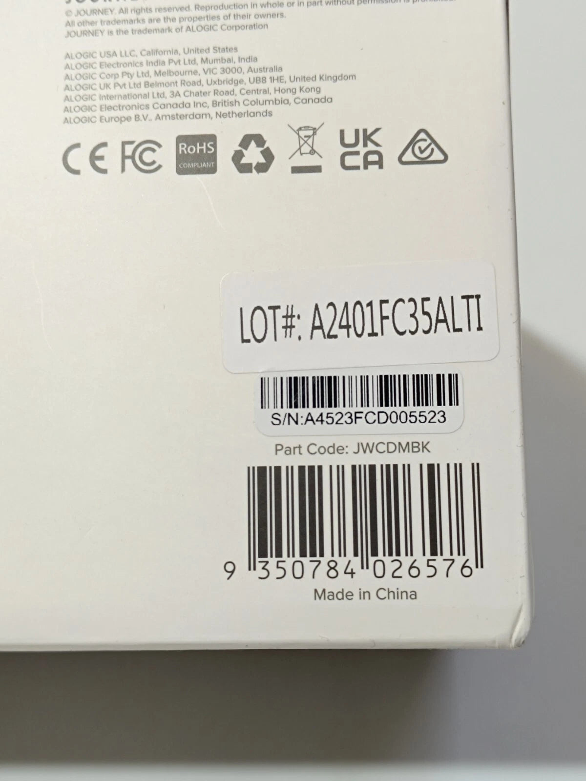 Sous-main Journey ALTI - Sans fil - Rechargeable - Noir