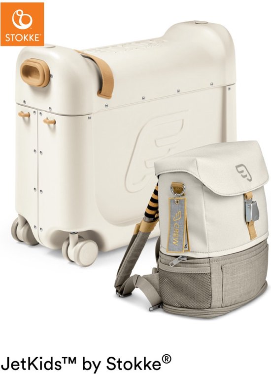 JetKids™ by Stokke® Kit de voyage « Fly Me To The Moon » - Blanc/Blanc