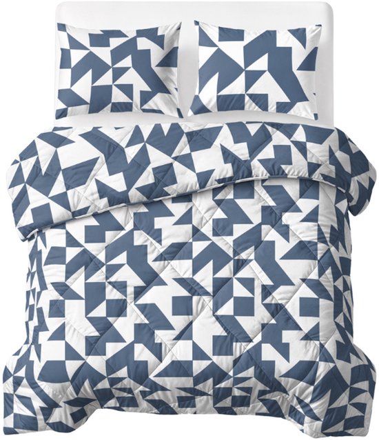 Dekbed-Discounter - Couette lavable Sleeptime Lazy 140 x 200 cm - 1 taie d'oreiller incluse - Lavable à 40 degrés - Couette toutes saisons - Mado