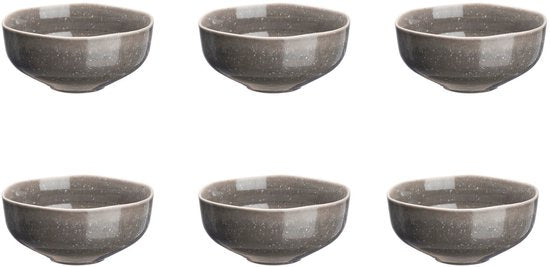 Bol STELLAR Ø14cm - 6 pièces - Gris béton