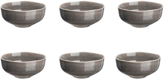 Bol STELLAR Ø14cm - 6 pièces - Gris béton