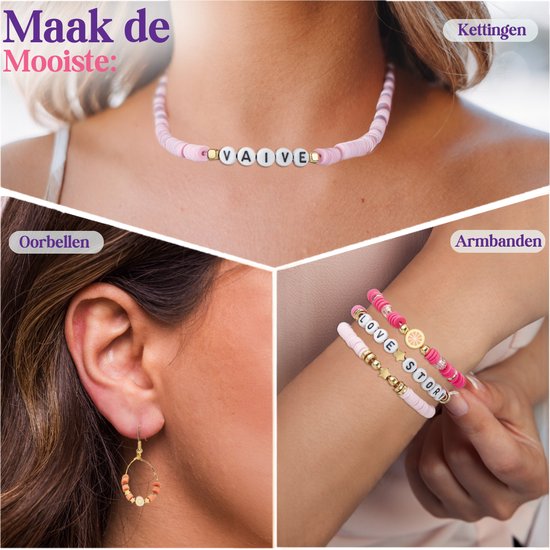 Vaive Katsuki Beads Deluxe Starter Kit - 2485 pièces pour la fabrication de bijoux - Crafting Girls - For Kids - Craft Box - Bracelet Making - Earring Making
