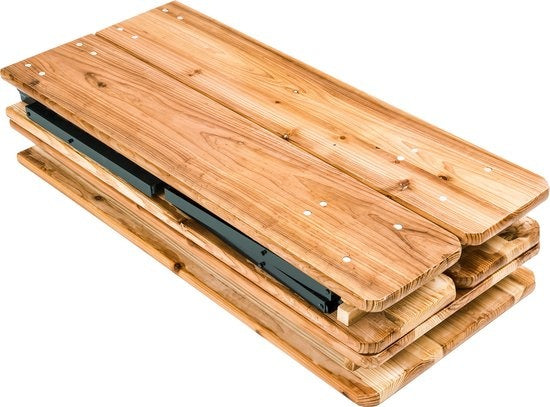 TecTake - Table à bière avec bancs, table de camping, pliante