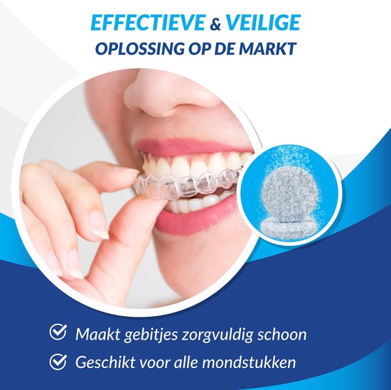 Numsy Denture Cleaning Tablets - Nettoyer les prothèses dentaires - Dents - 30 pièces