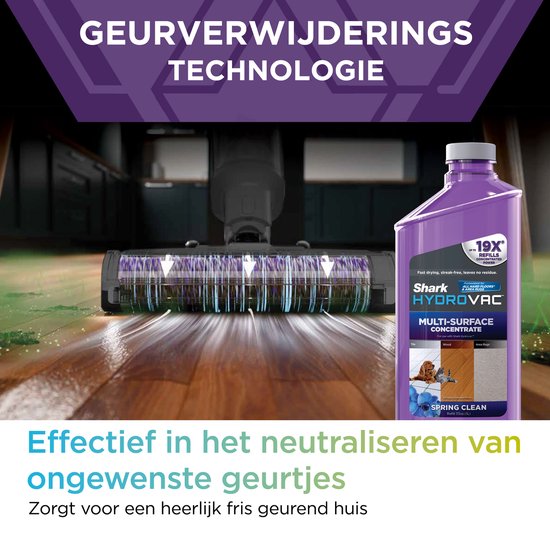 Shark HydroVac Wireless 3-in-1 Floor Cleaner - Aspirer, passer la serpillière et autonettoyer - Aspirateur à manche avec fonction serpillière - Mop humide et sec - WD210EU