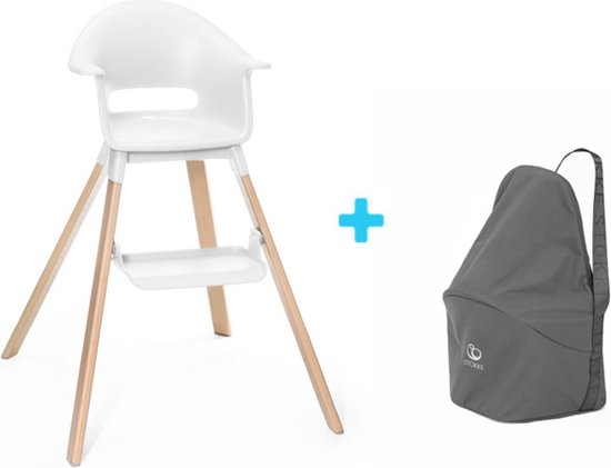 Chaise haute Stokke Clikk - Blanche