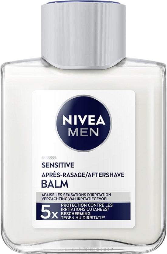 Baume après-rasage NIVEA MEN Sensitive - pour peaux sensibles - pénètre rapidement - sans alcool - 100 ml