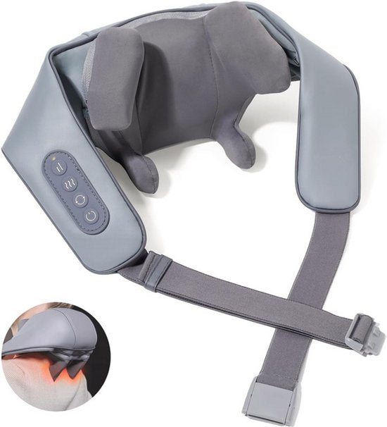 Livista Portable Neck Massager - Massage électrique du cou et des épaules - Relaxation et soulagement de la douleur - Chauffage - Meilleure circulation