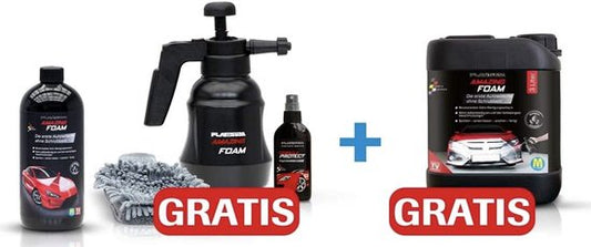 1 000 ml de Platinum Amazing Foam + offert : 3 000 ml de recharge Platinum + offert : un scellant pour vitres Platinum Fantastic Protect