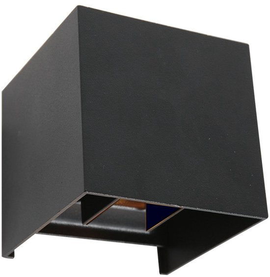 Applique murale Muro 3098ZW Noire - Style moderne - Plastique, métal - Dimensions compactes : 11 x 11 x 11 cm - Steinhauer