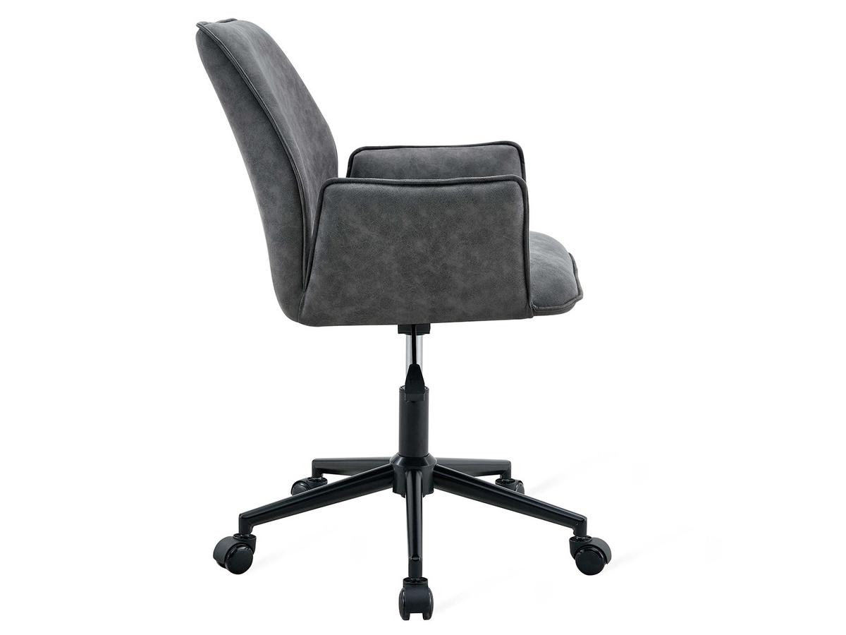 Chaise de bureau Jill en microfibre - Cognac - Lot de 2