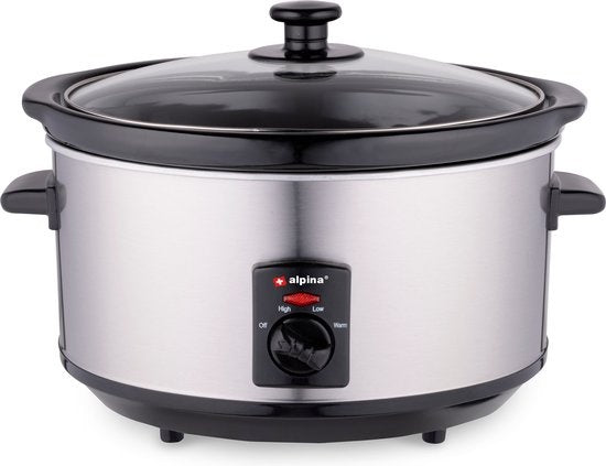 Mijoteuse Alpina 3,5L Casserole intérieure en céramique acier inoxydable