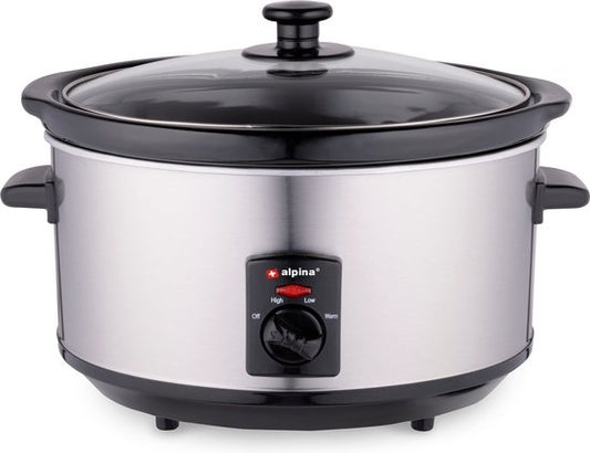 Mijoteuse Alpina 3,5L Casserole intérieure en céramique acier inoxydable