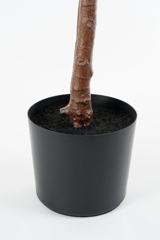 Mica Decorations Plante Artificielle Ficus Lyrata en Pot - H150 x Ø50 cm - Vert