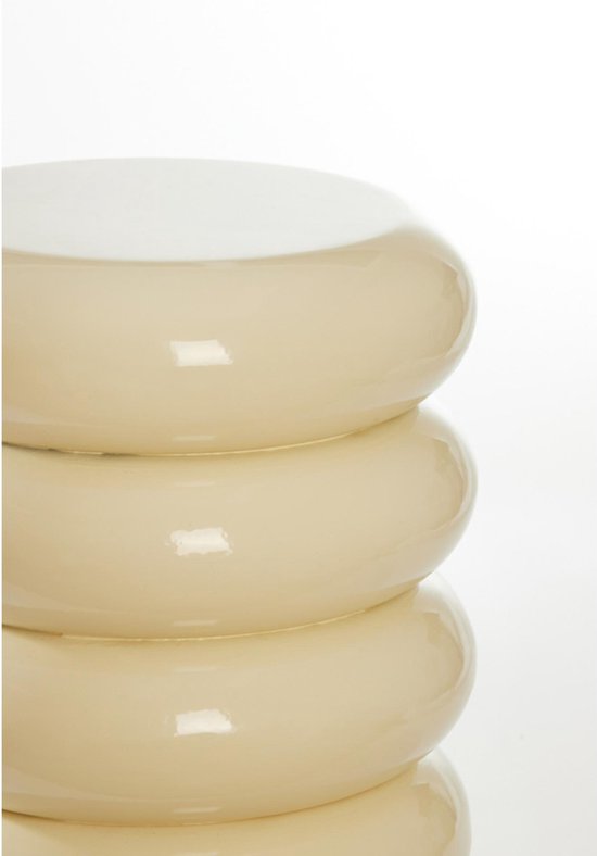 Light & Living Table d'appoint Mirogi - Crème - Ø30cm - Moderne
