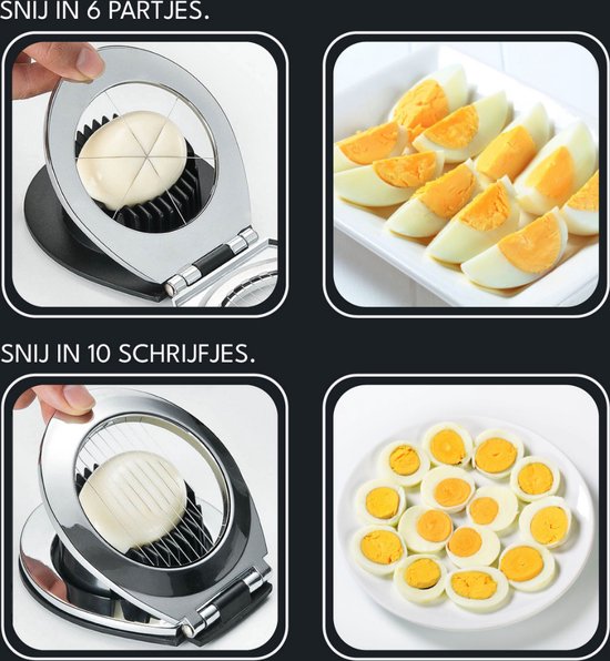 VAIVE Coupe-oeufs lavable au lave-vaisselle - acier inoxydable - Coupe-champignons - Ustensiles de cuisine