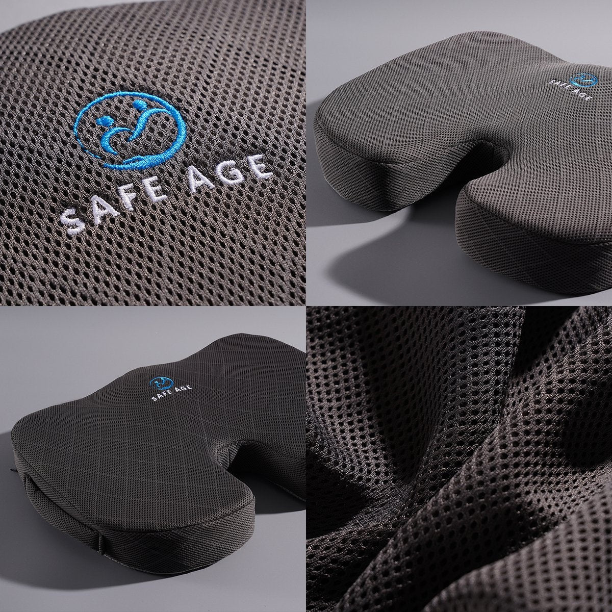 Coussin de siège orthopédique - SafeLife - Ergonomique - coussin pour le coccyx