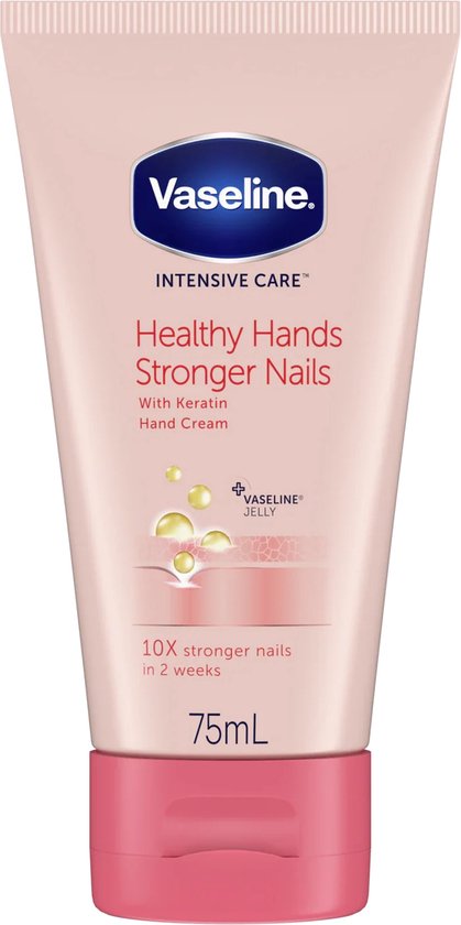 Vaseline - Crème pour les mains - Des mains saines, des ongles plus résistants - 75 ml