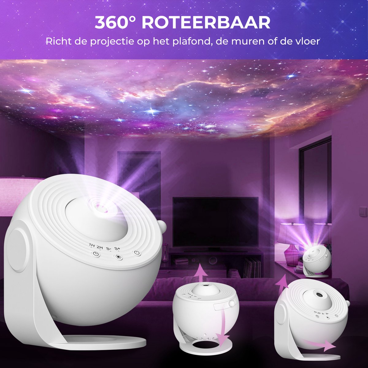 MostEssential Premium 12 en 1 lampe pour projecteur - 3000 lm - USB - White Edition