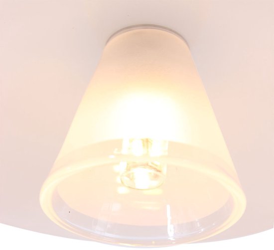 Lampe de table Tallerken 2657ST - Acier/Blanc - Design moderne - Ampoule LED incluse - Steinhauer